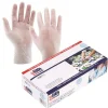Pseudohersteller Haushaltshelfer^Ulith Vinyl-Einweghandschuhe Puderfrei 100 Stuck Gr. Xl