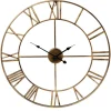 TP Sonstige Innendeko^Vintage-Metall-Wanduhr 60Cm Bronze
