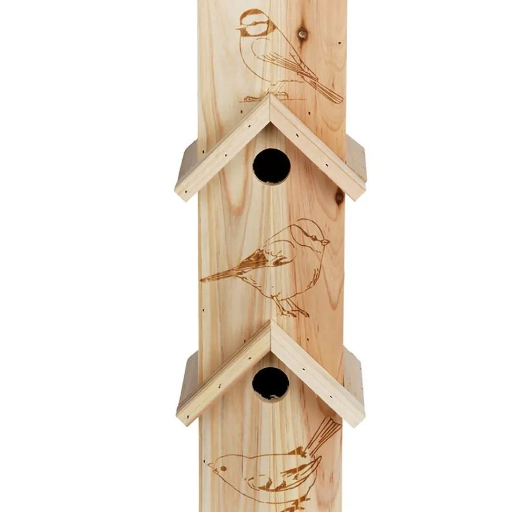 TP Vogel- Und Insektenhäuser^Vogel-Hochhaus 3-Stockig