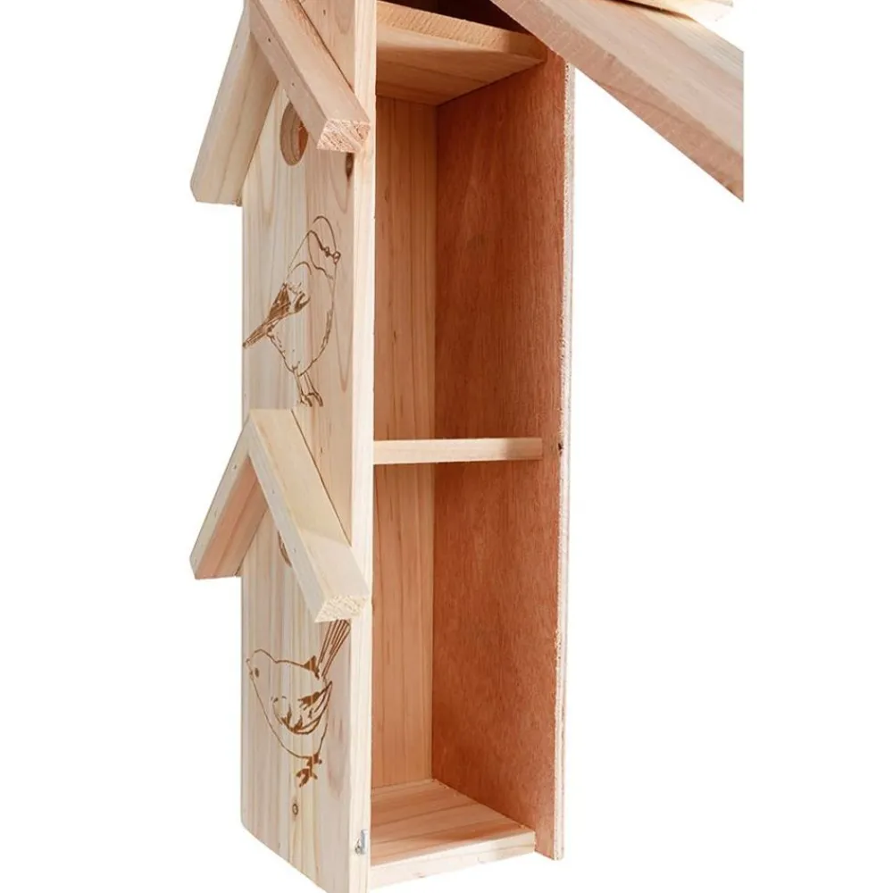 TP Vogel- Und Insektenhäuser^Vogel-Hochhaus 3-Stockig