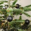 New Home Christmas Weihnachtsbaumkugeln^Weihnachtsbaumkugeln Aus Kunststoff 6Cm 36Er-Set Schwarz