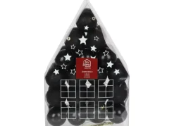New Home Christmas Weihnachtsbaumkugeln^Weihnachtsbaumkugeln Aus Kunststoff 6Cm 36Er-Set Schwarz