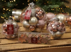 New Home Christmas Weihnachtsbaumkugeln^Weihnachtsbaumkugel-Set 30-Teilig Rose/Perlmutt