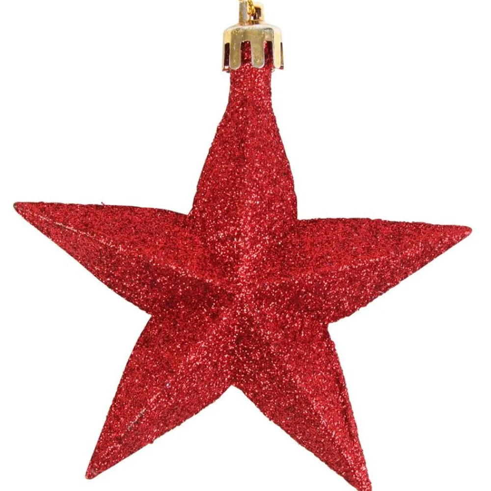 New Home Christmas Weihnachtsbaumanhänger^Weihnachtsbaumschmuck-Set 87-Teilig Aus Kunststoff Rot/Gold