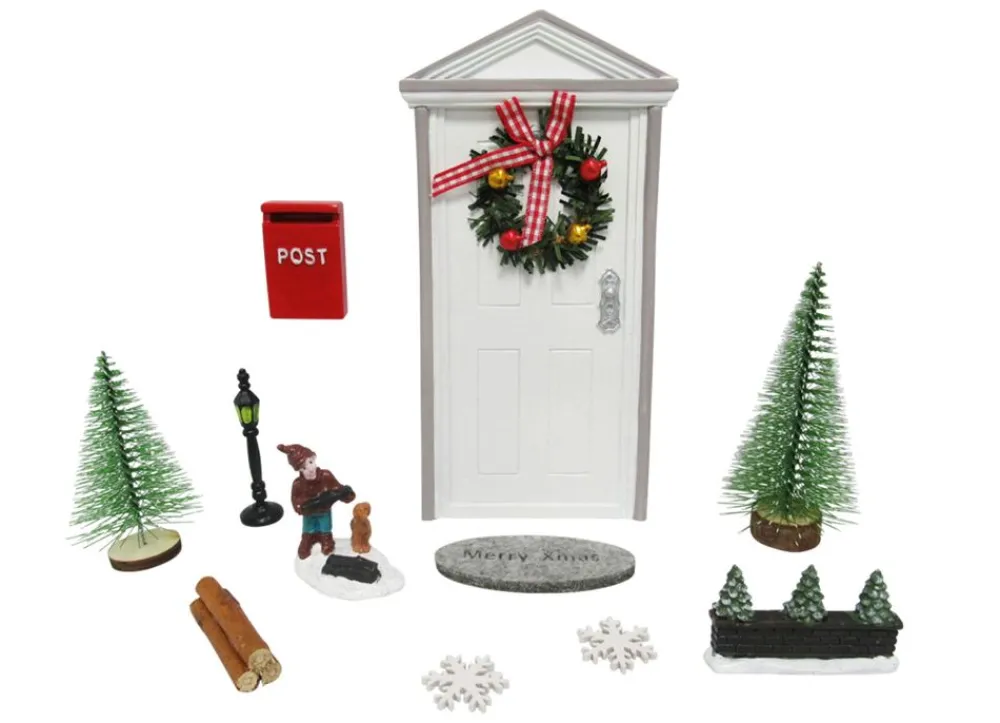 New Home Christmas Weihnachtswichtel^Weihnachtsdeko-Set Wichteltur
