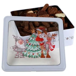 TP Vorratsdosen^Weihnachts-Metalldosen 2-Teilig Eckig Mit Sichtfenster