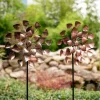 TP Gartenstecker^Windmuhle Herzen Aus Metall 30X76-106X15Cm Rose