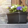 Plastkon Pflanzkübel^Xxl Pflanzkasten Magnus 80X39X37Cm Anthrazit