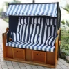 Pseudohersteller Strandkörbe^Xxl Strandkorb Ostsee 150X149X98Cm Blau/Weis