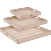 TP Bretter Und Tabletts^Xxl-Holztablett-Set 3-Teilig